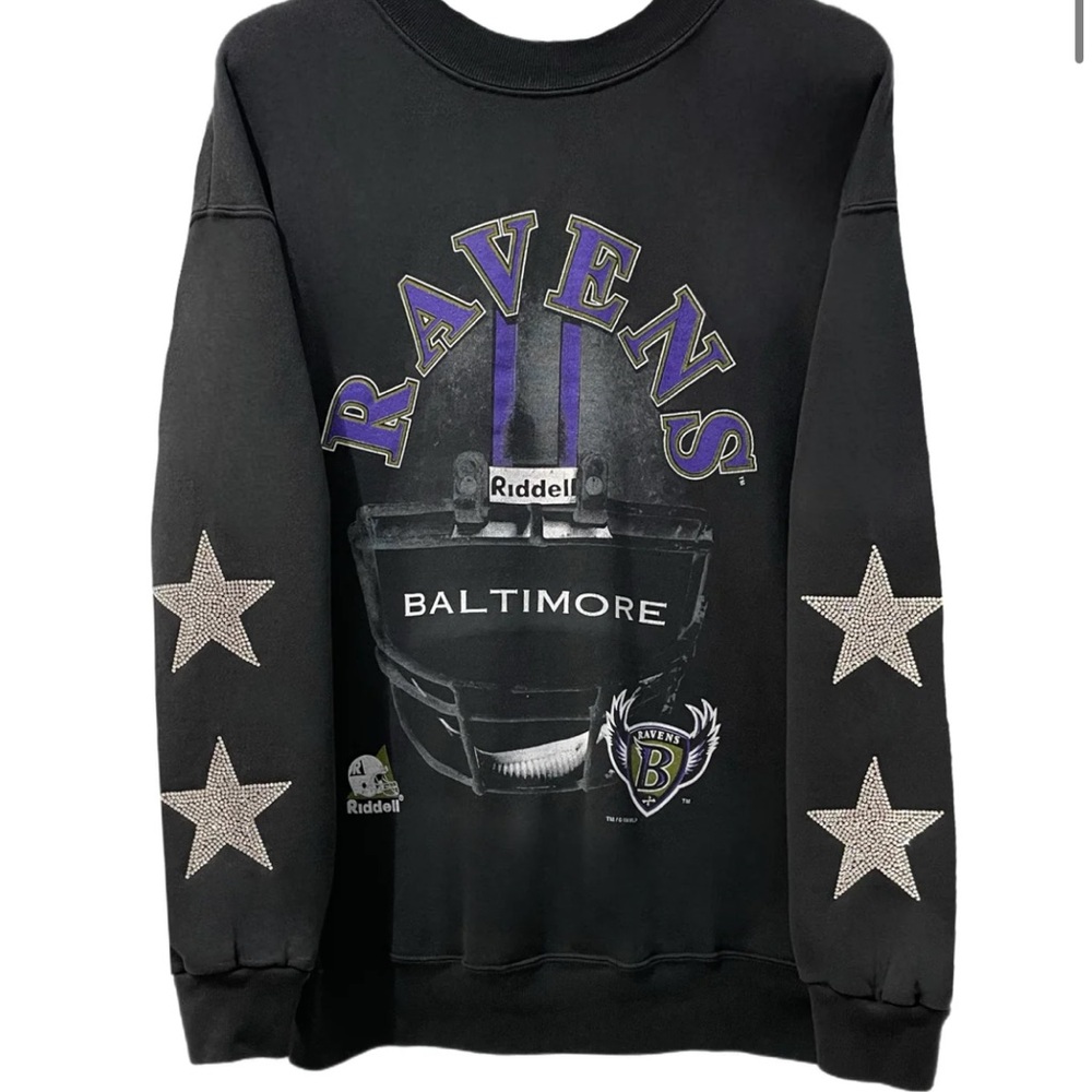 NWT Crystal Rags Baltimore Ravens Sweatshirt.